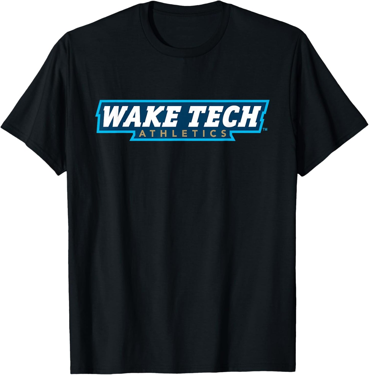 Wake Tech Eagles Type Logo Wake Tech Community College T-Shirt - T-Shirt | Black