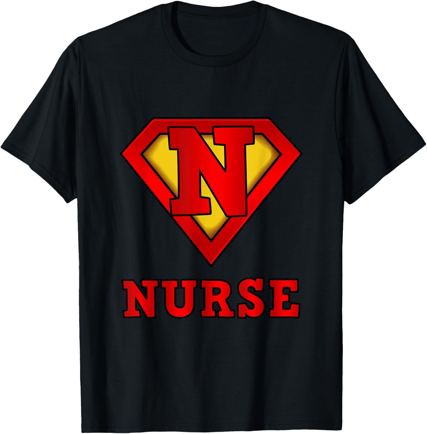 Super Nurse Superhero Great Gift Nurses T-Shirt - T-Shirt | Black