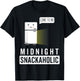Midnight Snackaholic | Midnight Snack funny men T-Shirt - T-Shirt | Black