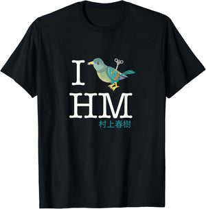 I Wind Up Bird Haruki Murakami T-Shirt - T-Shirt | Black