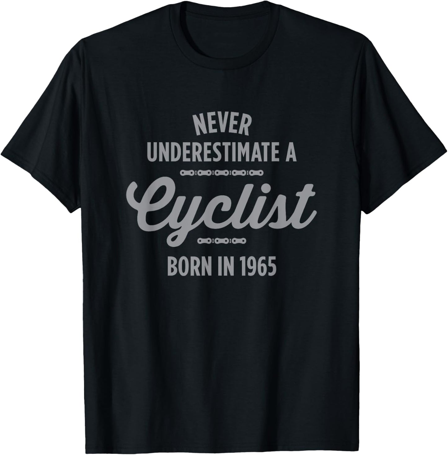 60 Year Old Cyclist Bike Rider Biking 1965 60th Birthday T-Shirt - T-Shirt | Black