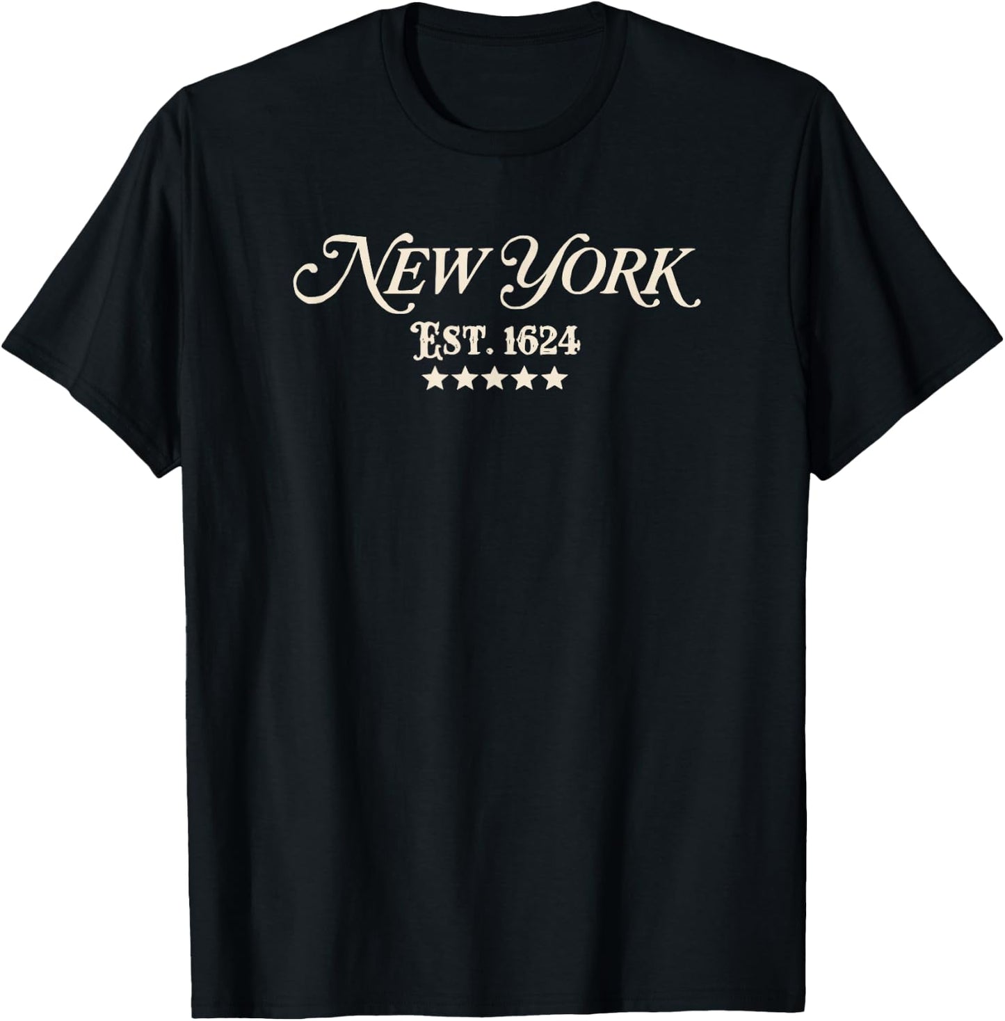 New York Established 1624 Five Boroughs T-Shirt - T-Shirt | Black