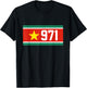 Guadeloupe Flag of Guadeloupe Guadeloupe 971 Gwada T-Shirt - T-Shirt | Black