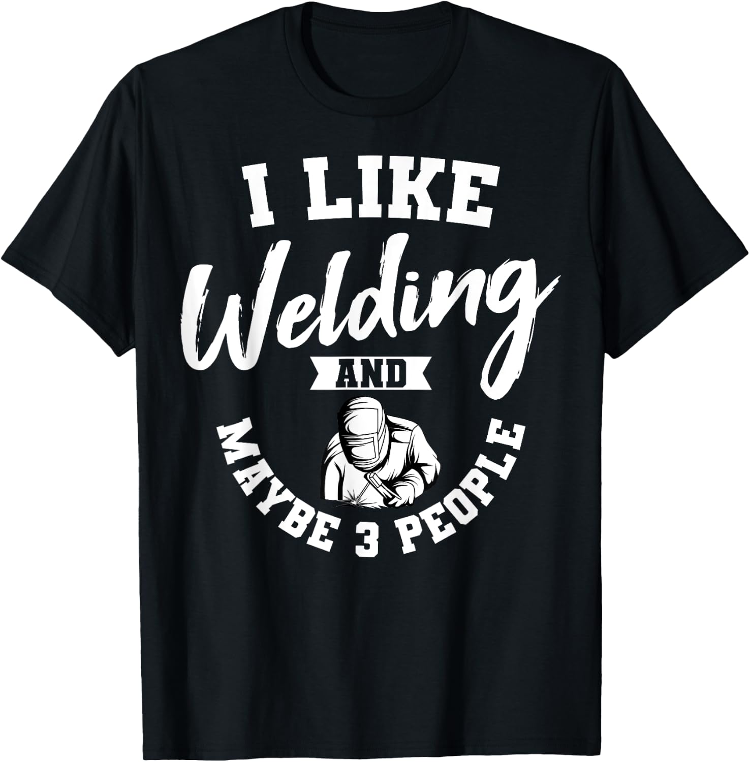 Welding Lover Welder Helmet Metal FabricationFusing MIG Arc T-Shirt - T-Shirt | Black