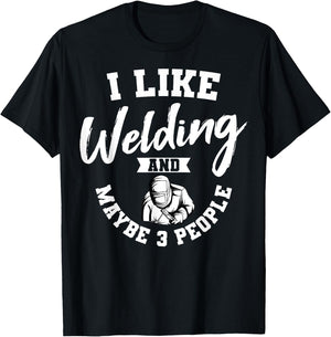 Welding Lover Welder Helmet Metal FabricationFusing MIG Arc T-Shirt - T-Shirt | Black