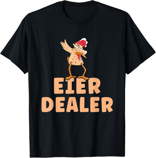 Funny Chickens & Hens Poultry Farmer Chicken Eggs Dealer , black
