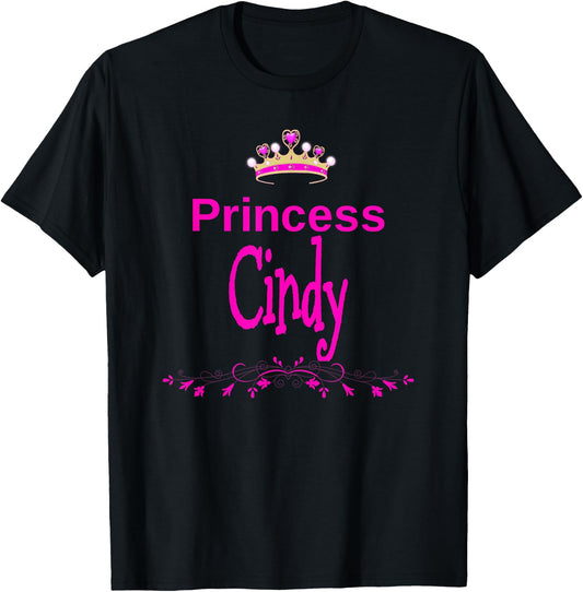 Princess Cindy , black T-Shirt - T-Shirt | Black