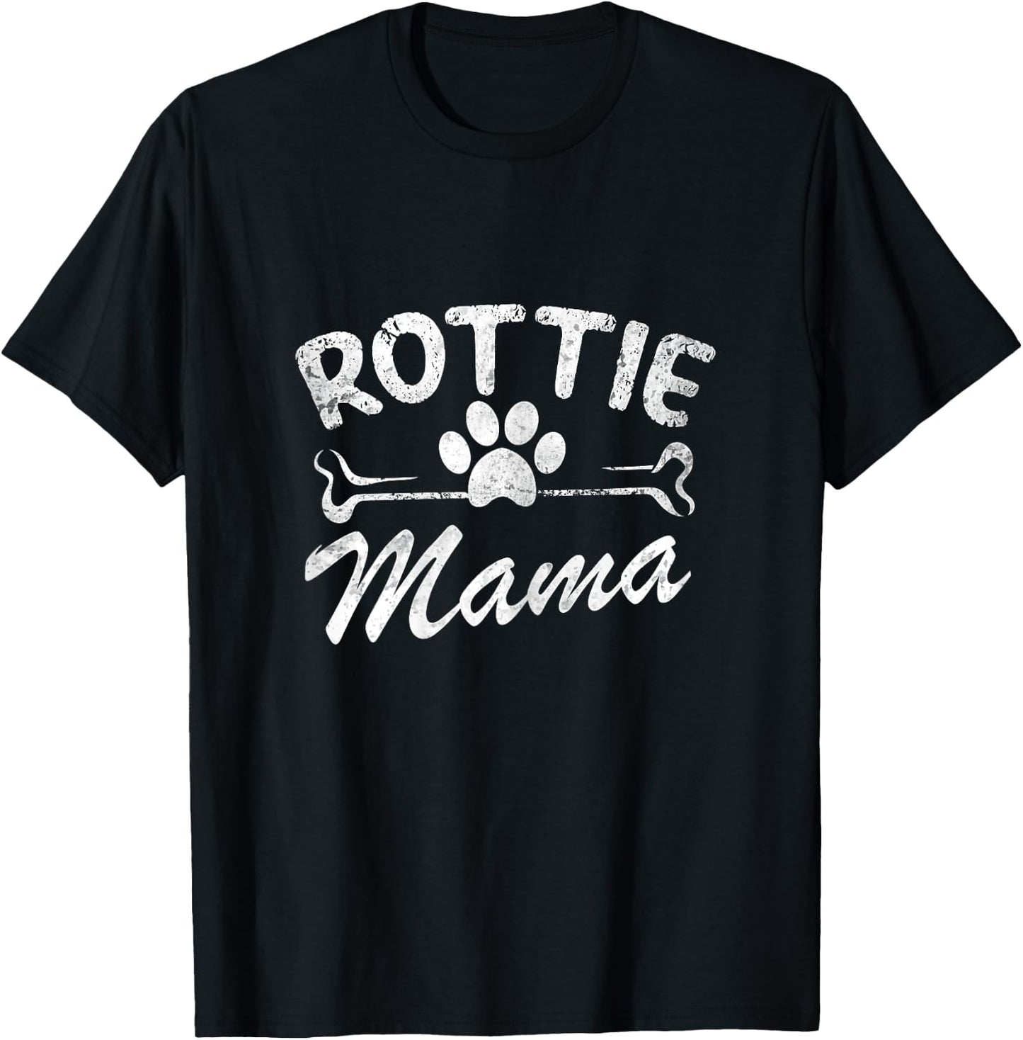 Rotti Mama Best Rottweiler Dog Owner Mom Ever Mother Day T-Shirt - T-Shirt | Black