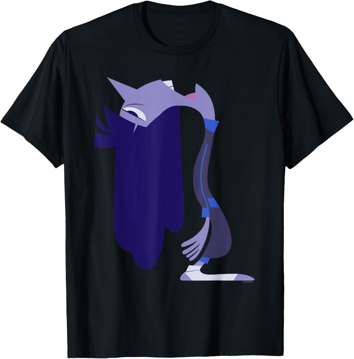 Disney and Pixar's Inside Out 2 Boredom Big Profile Costume , Black, S T-Shirt - T-Shirt | Black