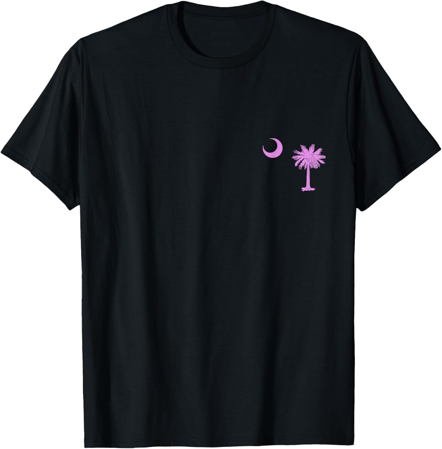 South Carolina Palmetto Moon SC Pride State Flag T-Shirt - T-Shirt | Black