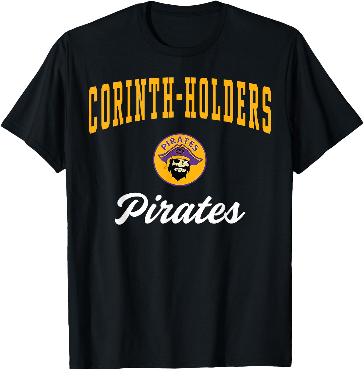 Corinth-Holders High School Pirates T-Shirt - T-Shirt | Black