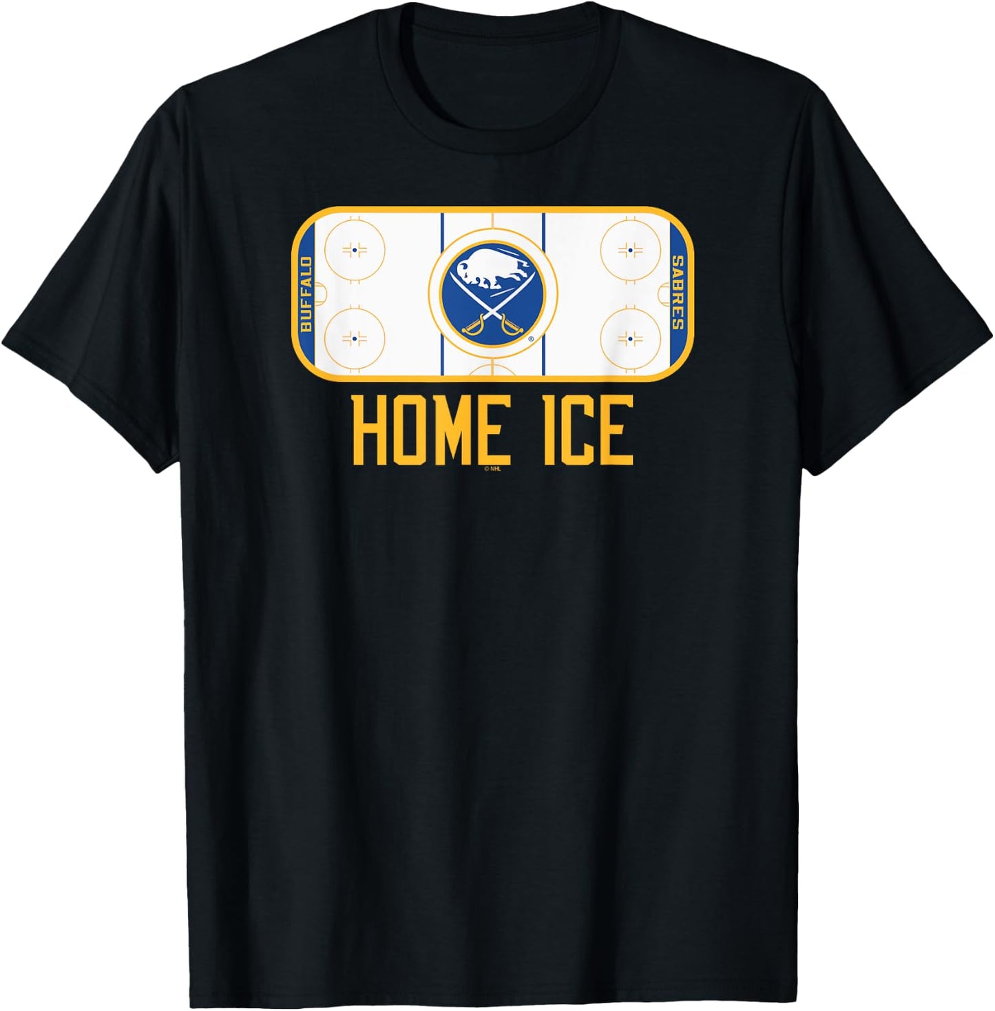 Buffalo Sabres Home Ice Black Officially Licensed T-Shirt - T-Shirt | Black