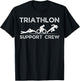 Triathlon Support Crew Men Women Kids Family Friend T-Shirt - T-Shirt | Black