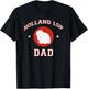 Holland Lop Rabbit Dad T-Shirt - T-Shirt | Black