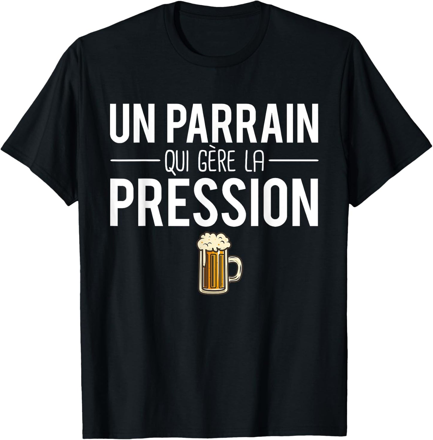 A Godfather Who Manages Pressure Joke Godfather Humor T-Shirt - T-Shirt | Black