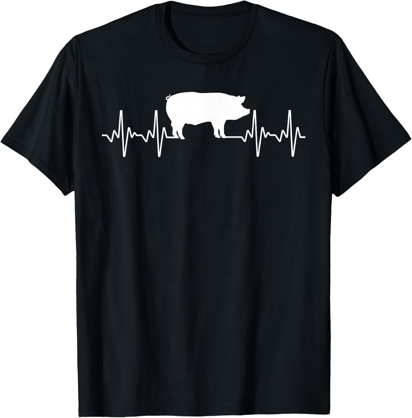 Cute Pig Design Women Kids Pig Farming Pig Lovers T-Shirt - T-Shirt | Black
