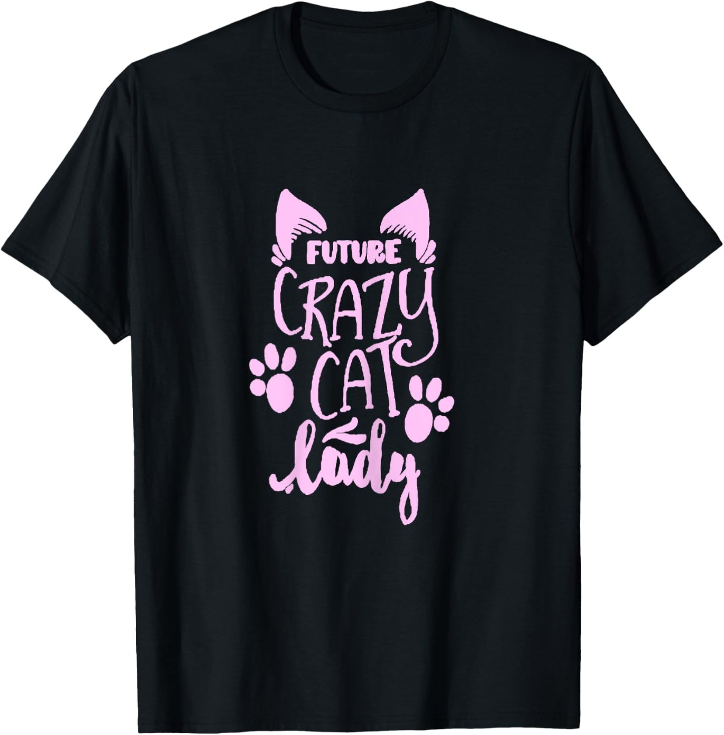 Future Crazy Cat Lady T-Shirt - T-Shirt | Black