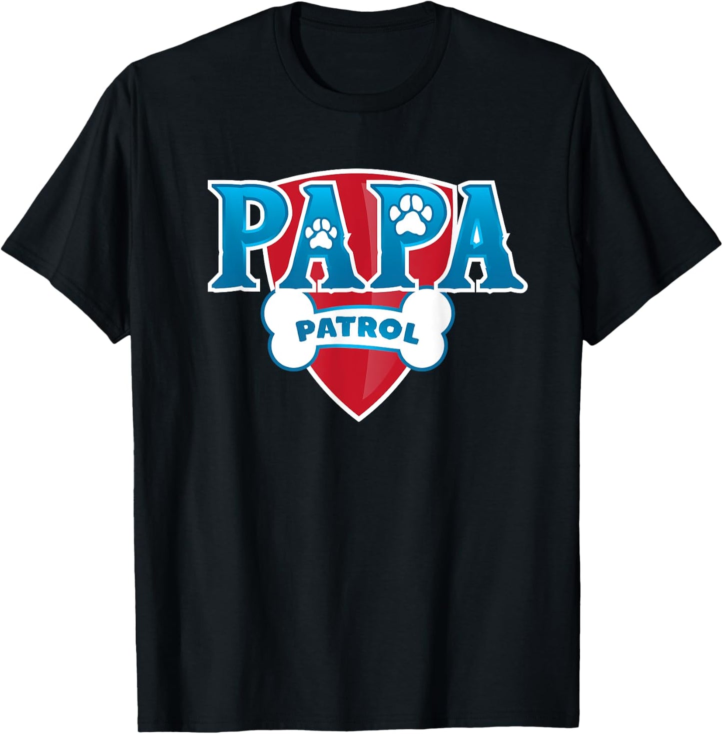 Papa Patrol , black, s T-Shirt - T-Shirt | Black