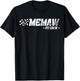 Memaw Pit Crew Race Car Birthday Family Racing T-Shirt - T-Shirt | Black