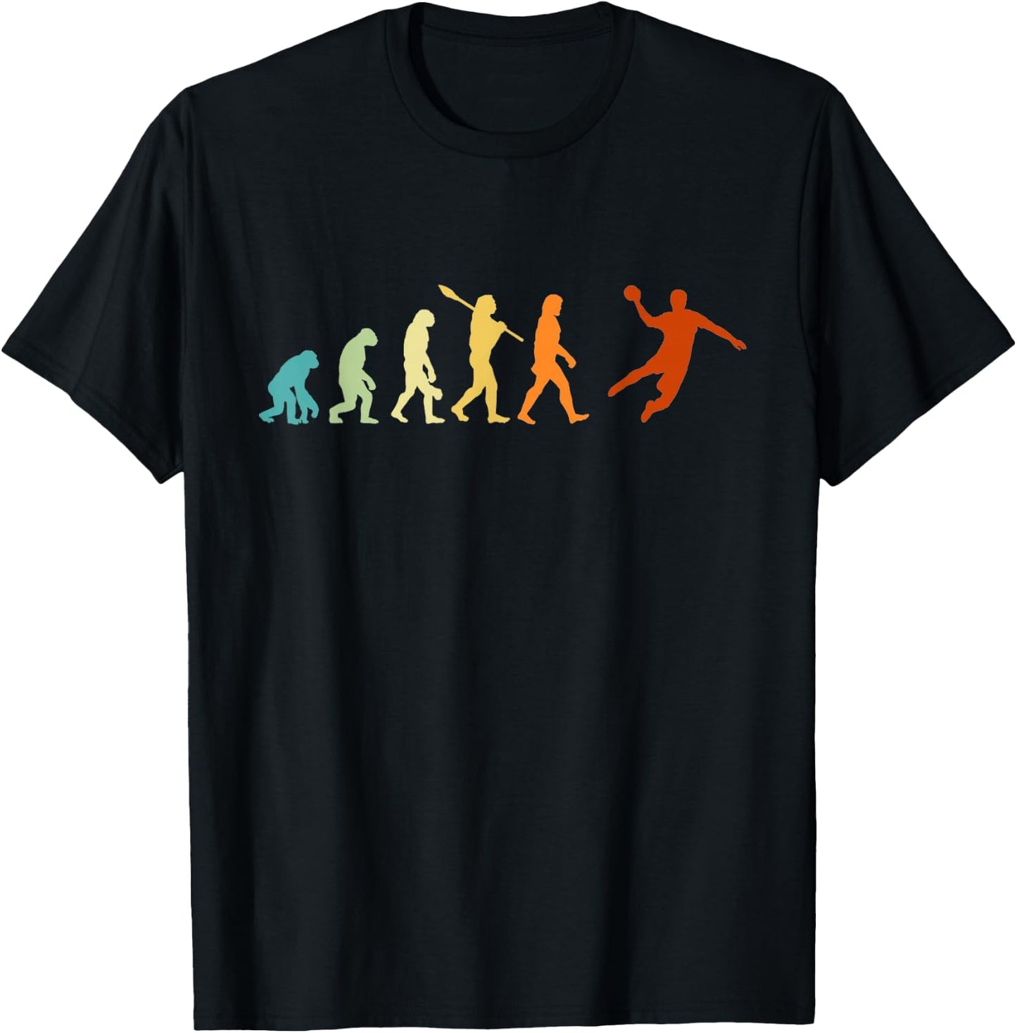 Handball Trikot Kinder Herren Junge Retro Handball Evolution T-Shirt - T-Shirt | Black