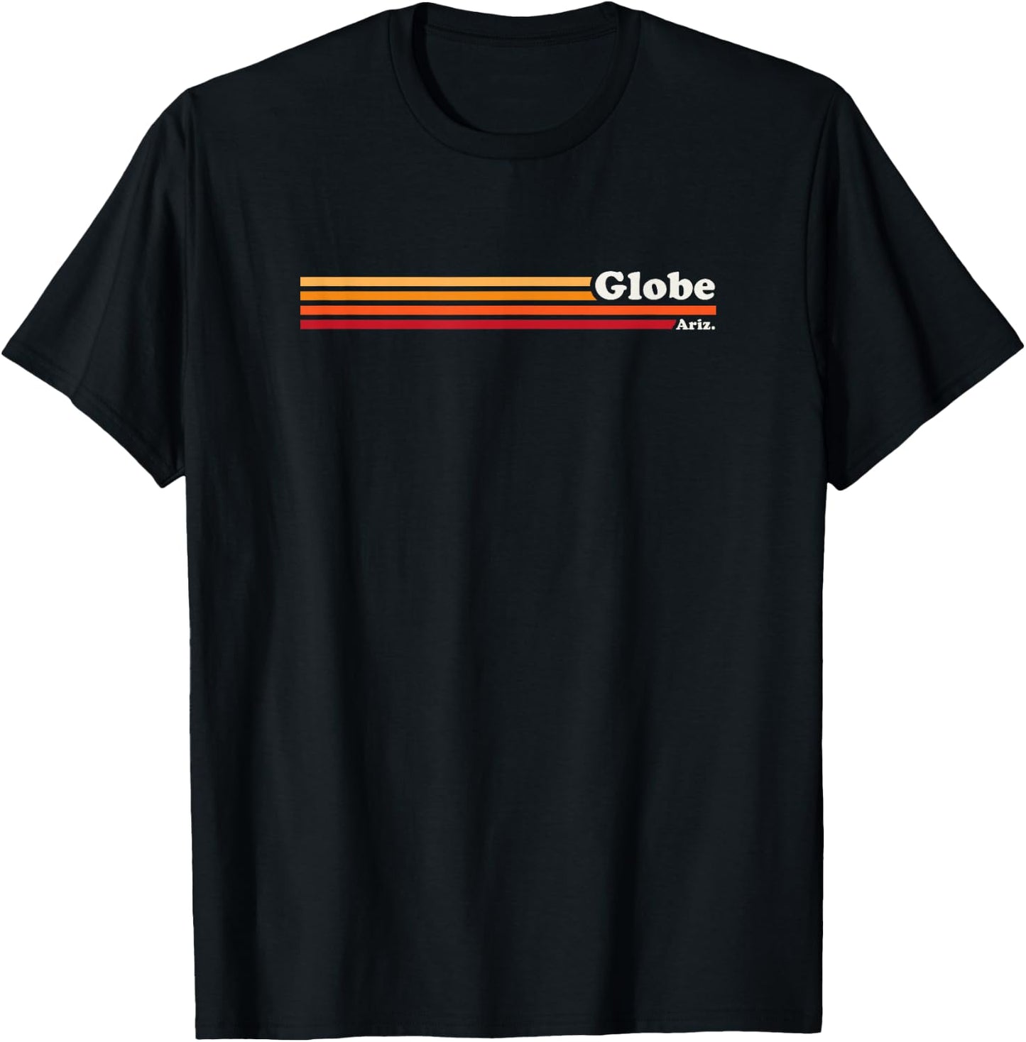Vintage 1980s Graphic Style Globe Arizona , black T-Shirt - T-Shirt | Black