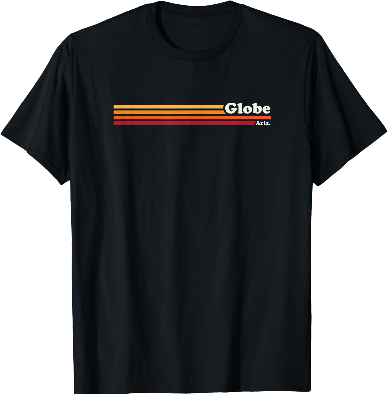 Vintage 1980s Graphic Style Globe Arizona , black T-Shirt - T-Shirt | Black