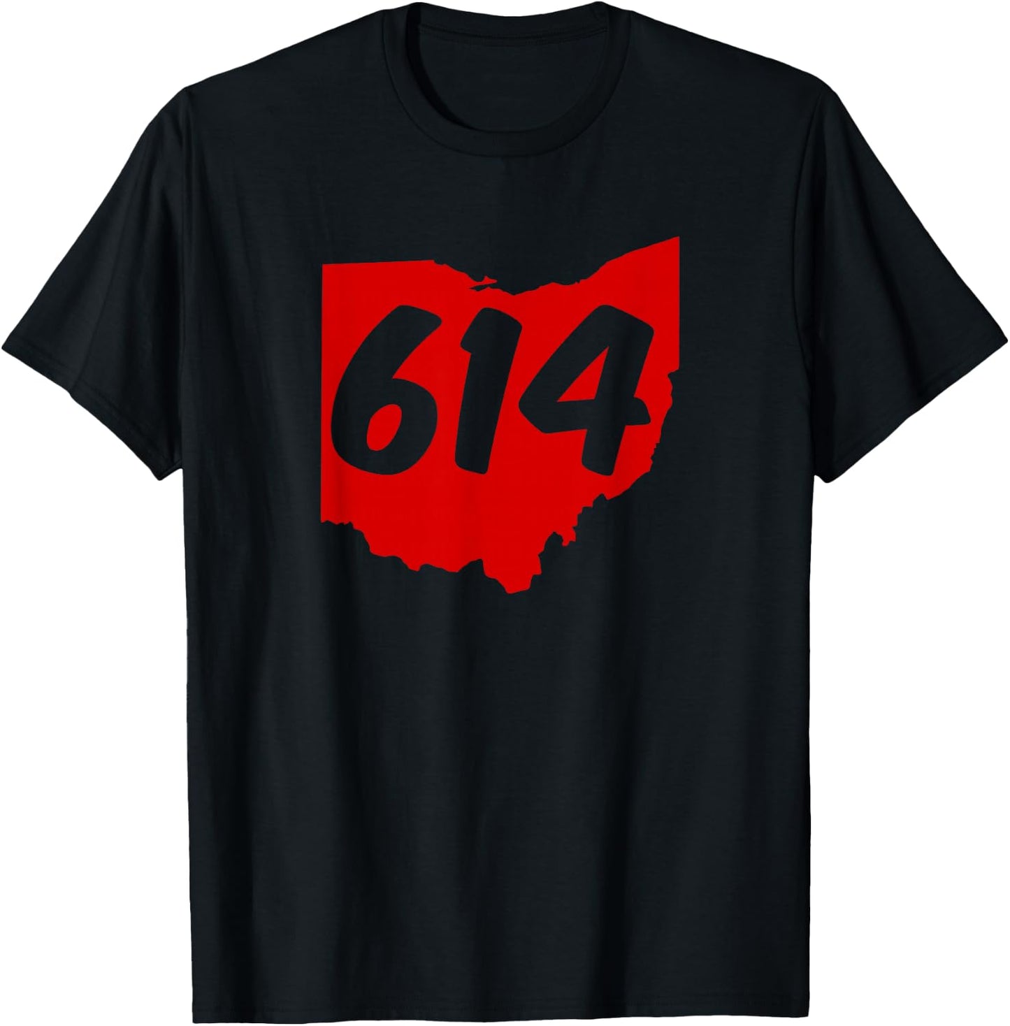 Columbus Ohio 614 Area Code Shirt, 614 shirt T-Shirt - T-Shirt | Black
