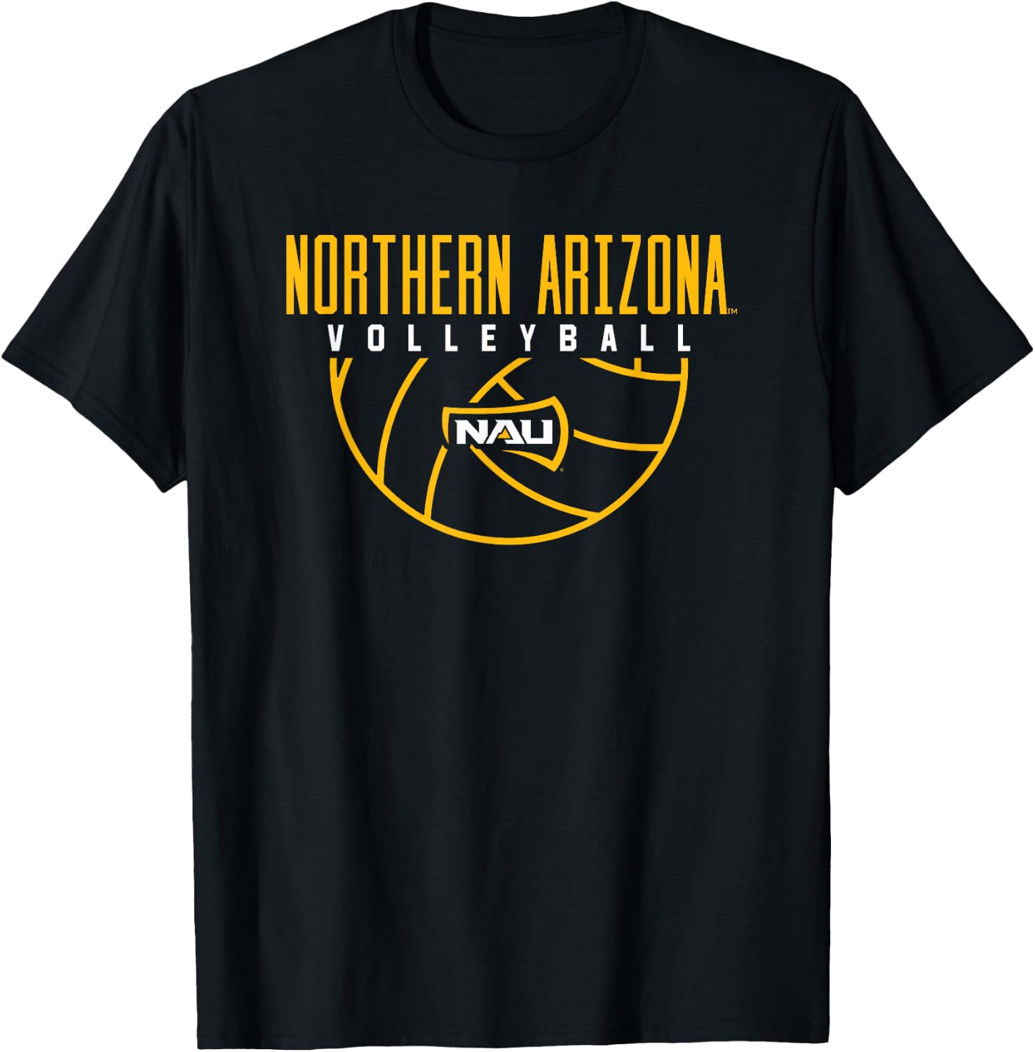 Northern Arizona NAU Lumberjacks Volleyball Arch T-Shirt - T-Shirt | Black