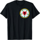 Lutheran Martin Luther Heart Rose Concords Reformation Cross T-Shirt - T-Shirt | Black