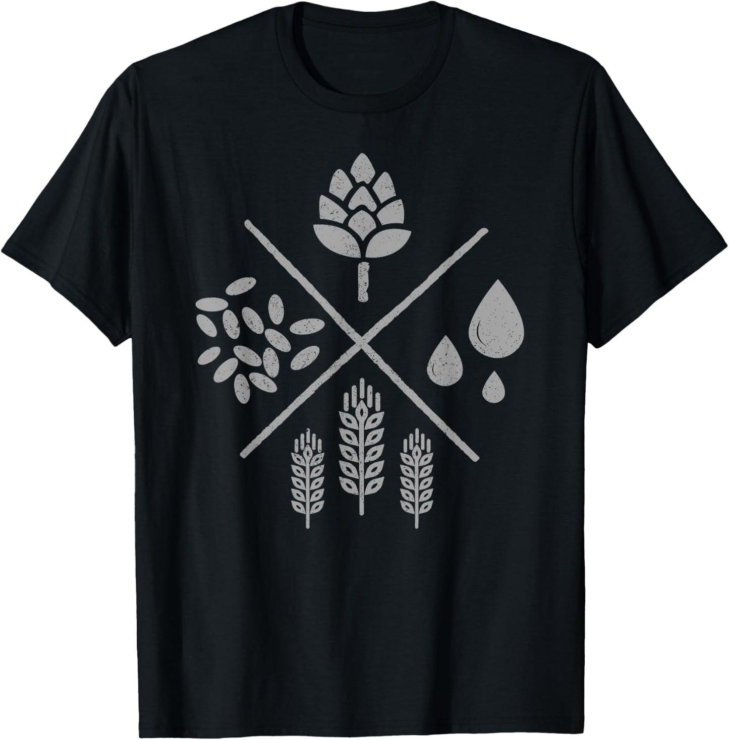 Beer Vintage Craft Beer Brewer Brewer Gift T-Shirt - T-Shirt | Black