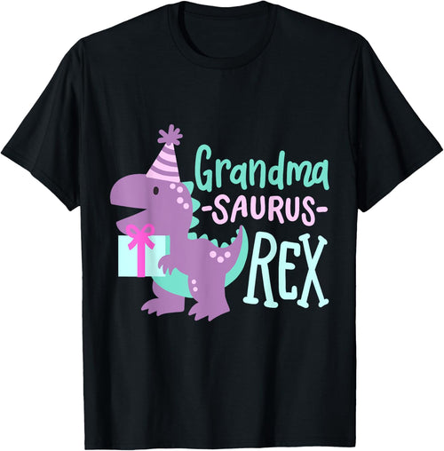 Dinosaur Birthday Grandma Saurus T Rex Family Matching Party