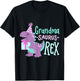 Dinosaur Birthday Grandma Saurus T Rex Family Matching Party T-Shirt - T-Shirt | Black