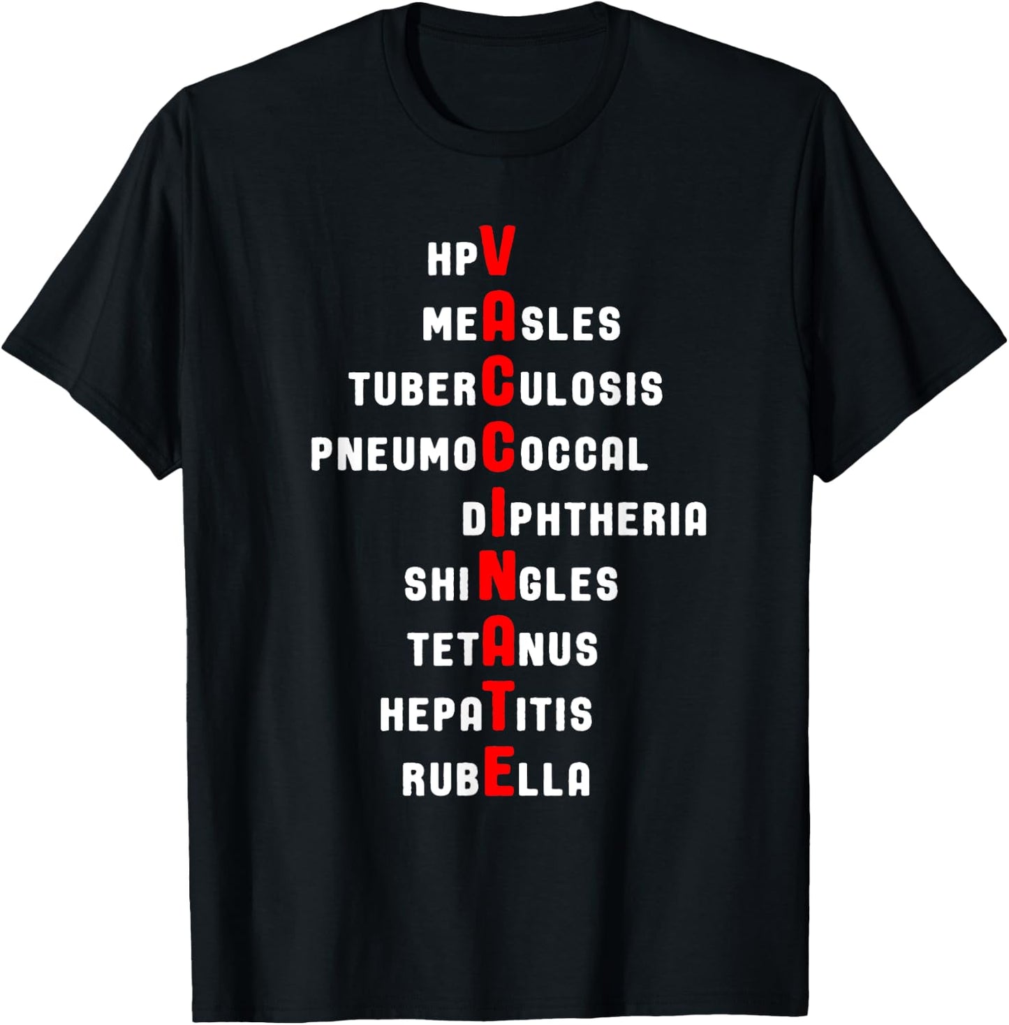 Vaccines Matter Message Gift Shirt Pro-Vaccination Vaccinate For Immunization Awareness -Adults Black Small Classic Fit Short Sleeve T-Shirt - T-Shirt | Black