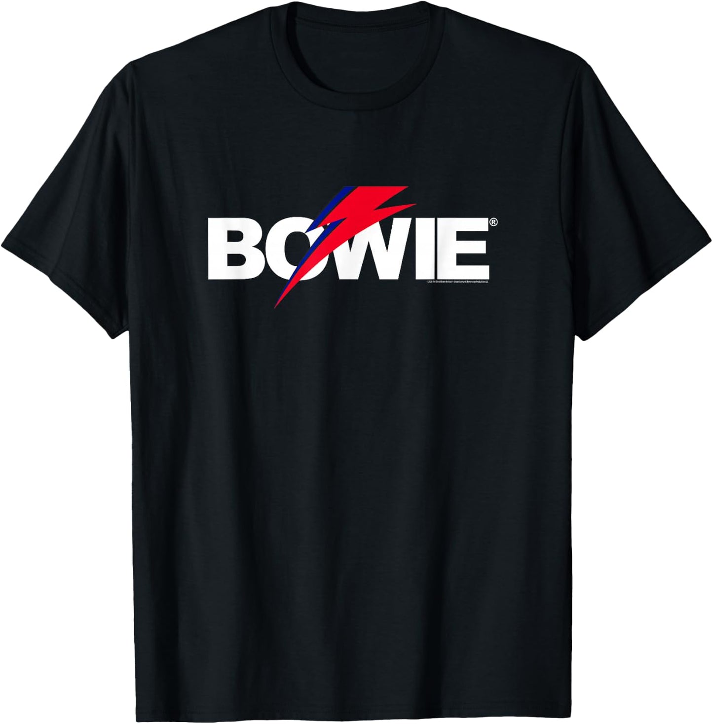 David Bowie Aladdin Sane Lightning Logo , Black, S T-Shirt - T-Shirt | Black