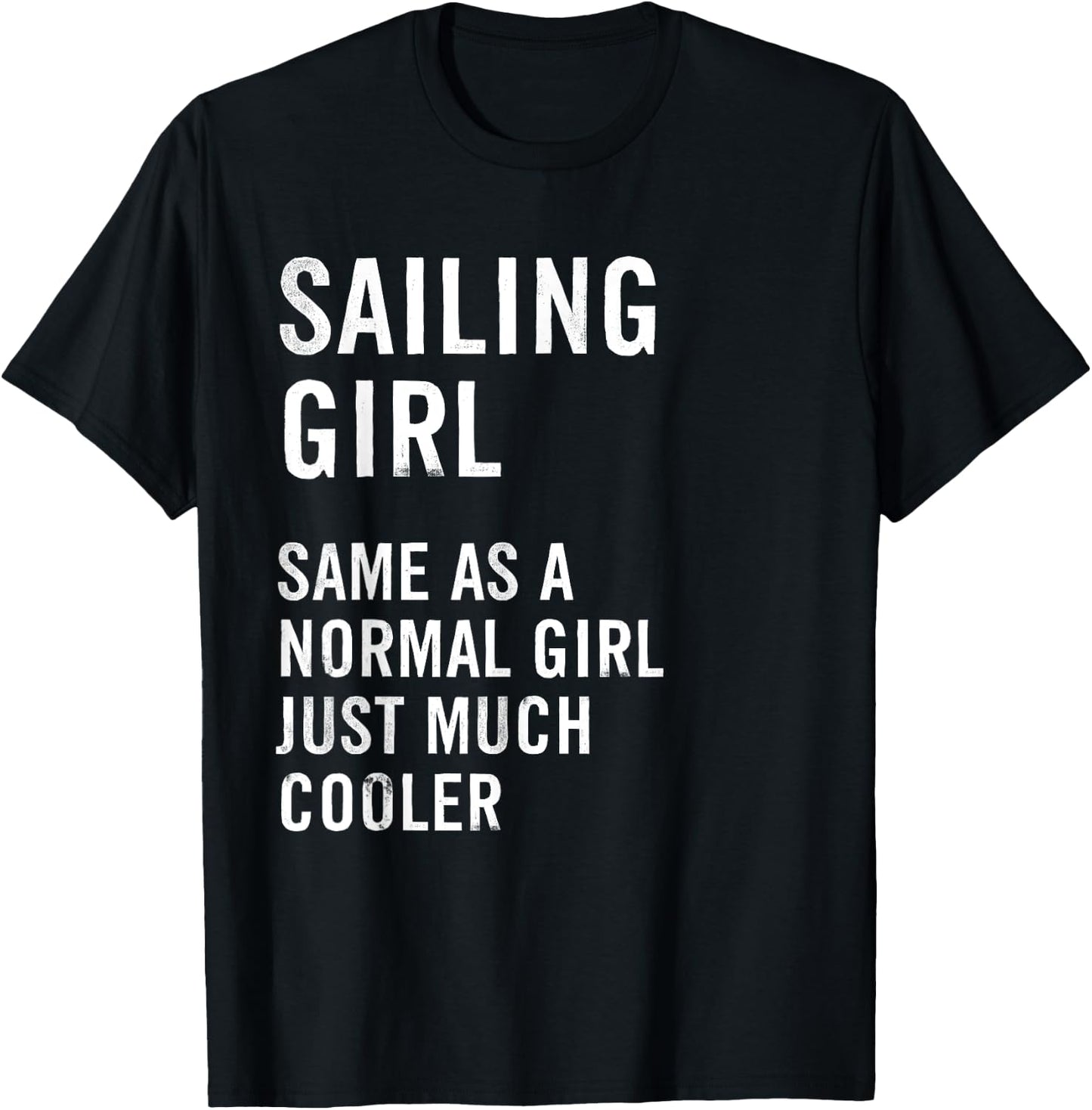 Sailing Girl Definition Funny T-Shirt - T-Shirt | Black
