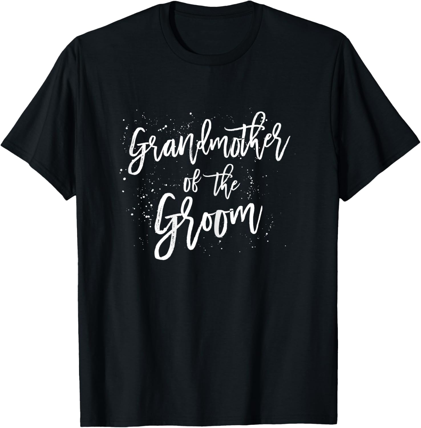 Grandmother of the Groom Shirt Simple Cute Bridal Shower T-Shirt - T-Shirt | Black