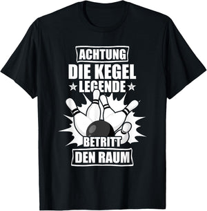 Men's Achtung Kegel Legend Kegler , black T-Shirt - T-Shirt | Black