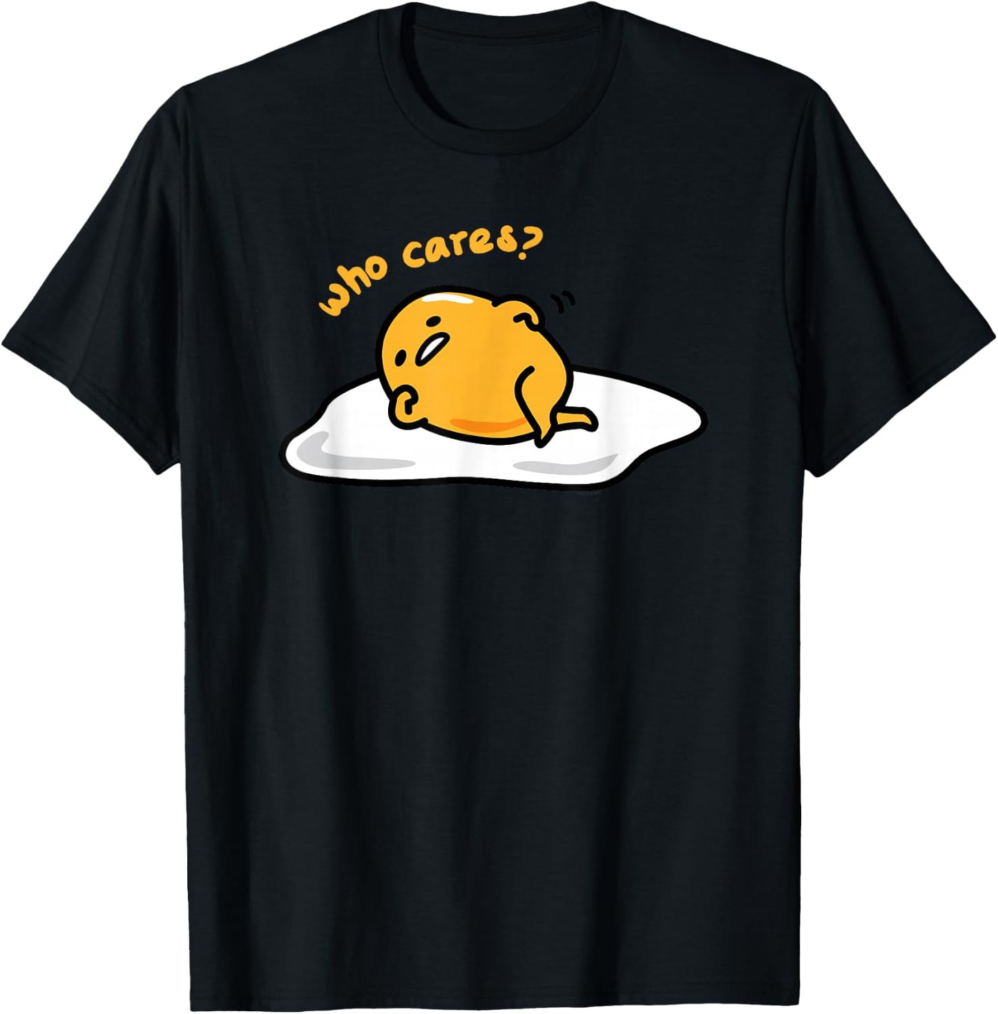 Gudetama "Who Cares" Shirt T-Shirt - T-Shirt | Black