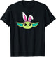 Amazon Essentials The Mandalorian Grogu Spring Easter Bunny Ears T-Shirt - T-Shirt | Black