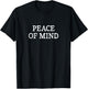 Peace Of Mind - Vintage Style T-Shirt - T-Shirt | Black
