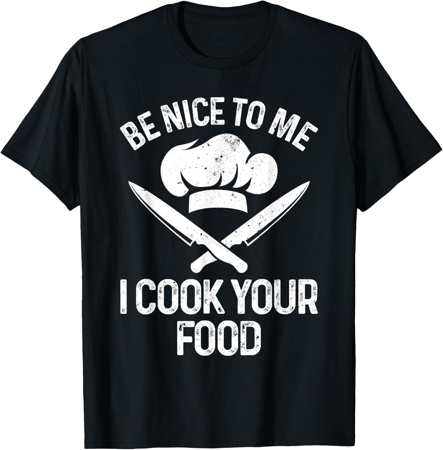 Funny Chef Design Women Cooking Culinary Cook Chef T-Shirt - T-Shirt | Black