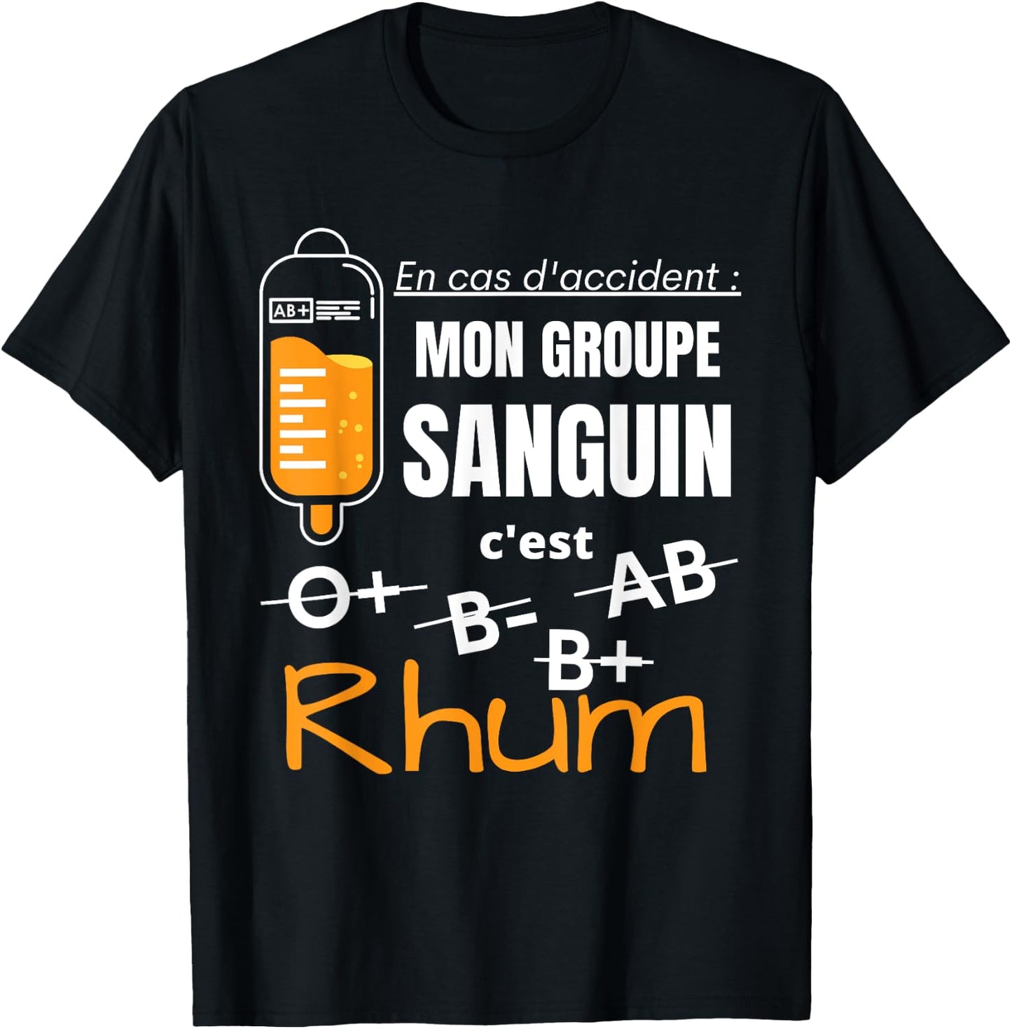 Humour Alcohol Rum Aperitif T-Shirt - T-Shirt | Black