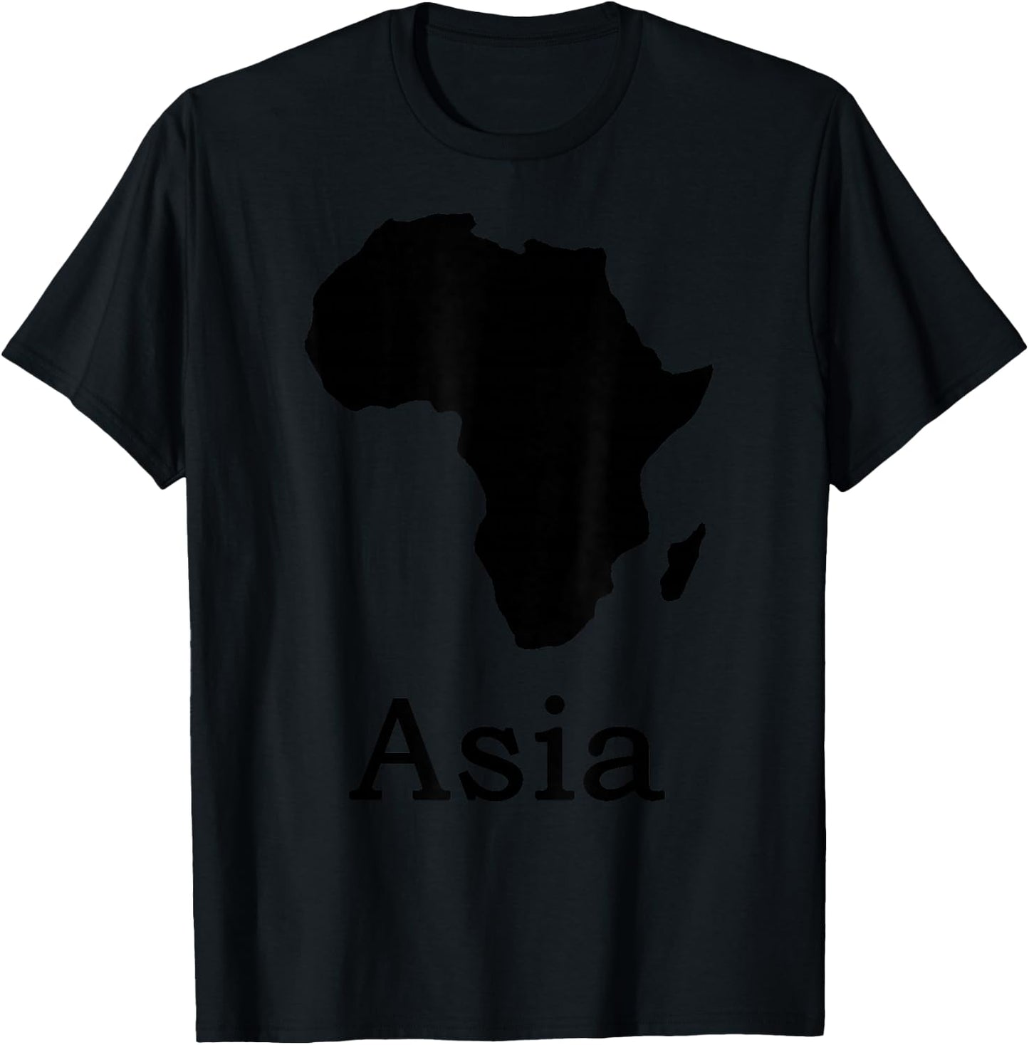 Lustiges Afrika Asia T-Shirt - T-Shirt | Black
