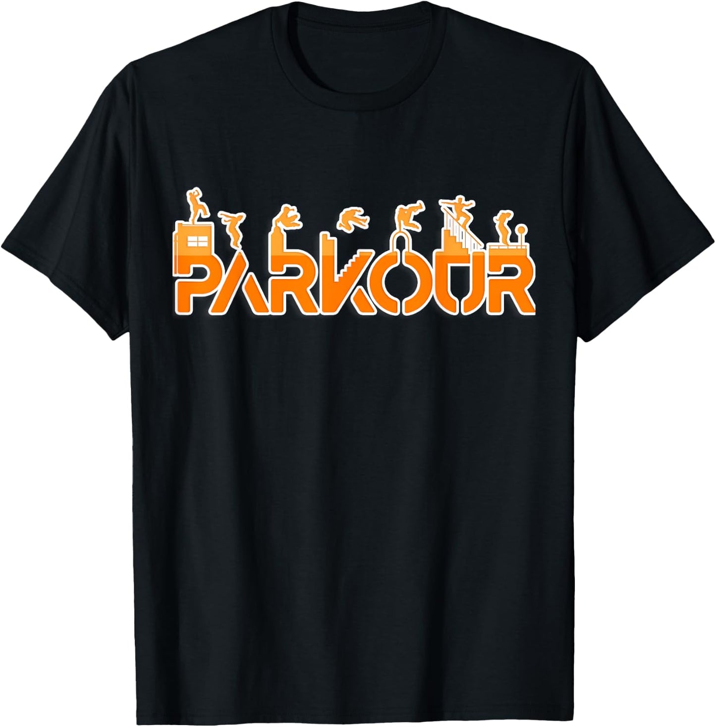 Freerunning Shirt for Parkour Runner | Parkour T-Shirt - T-Shirt | Black