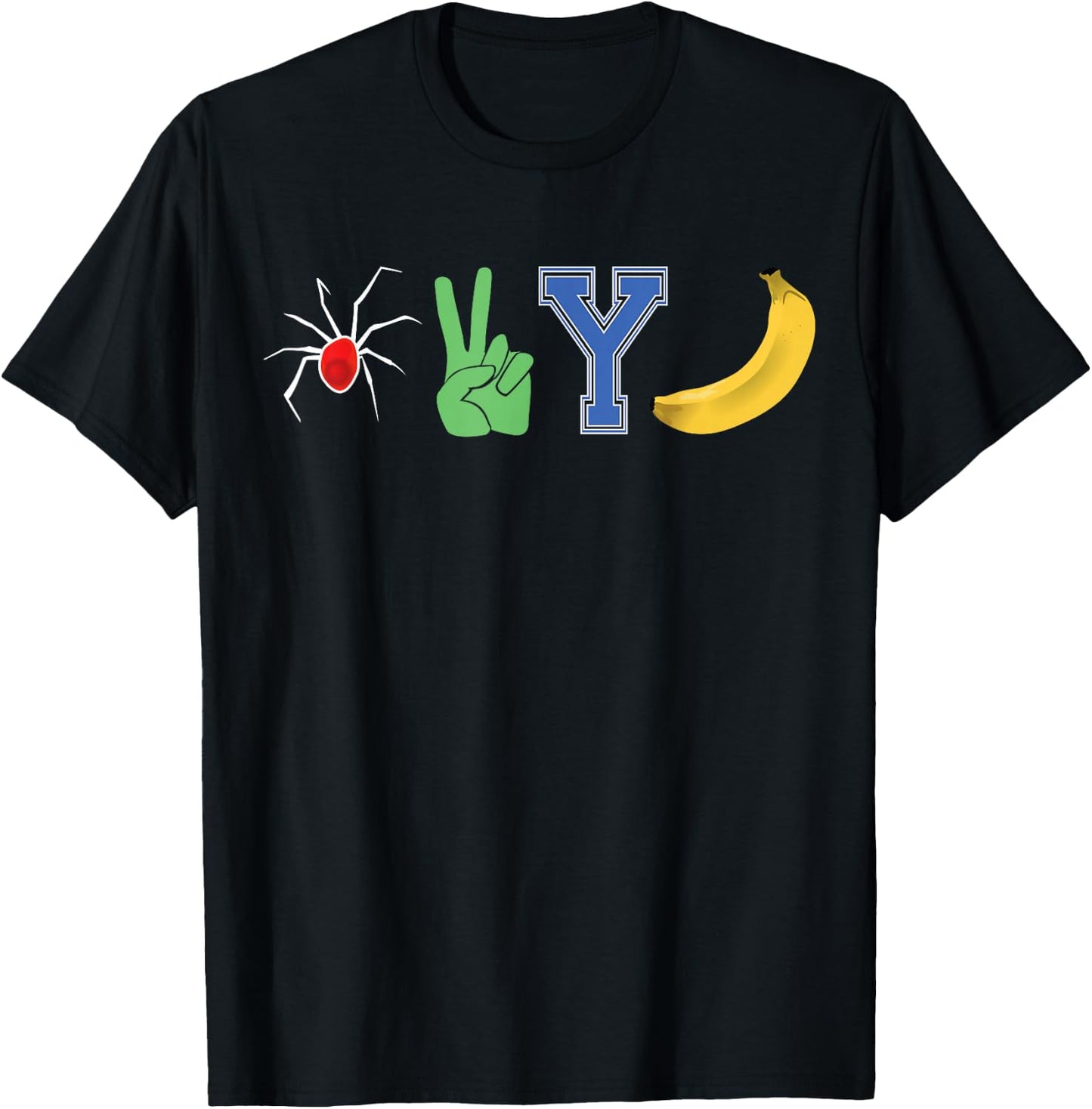 Spider 2 Y Banana Football Playing Strategy Game Plan T-Shirt - T-Shirt | Black