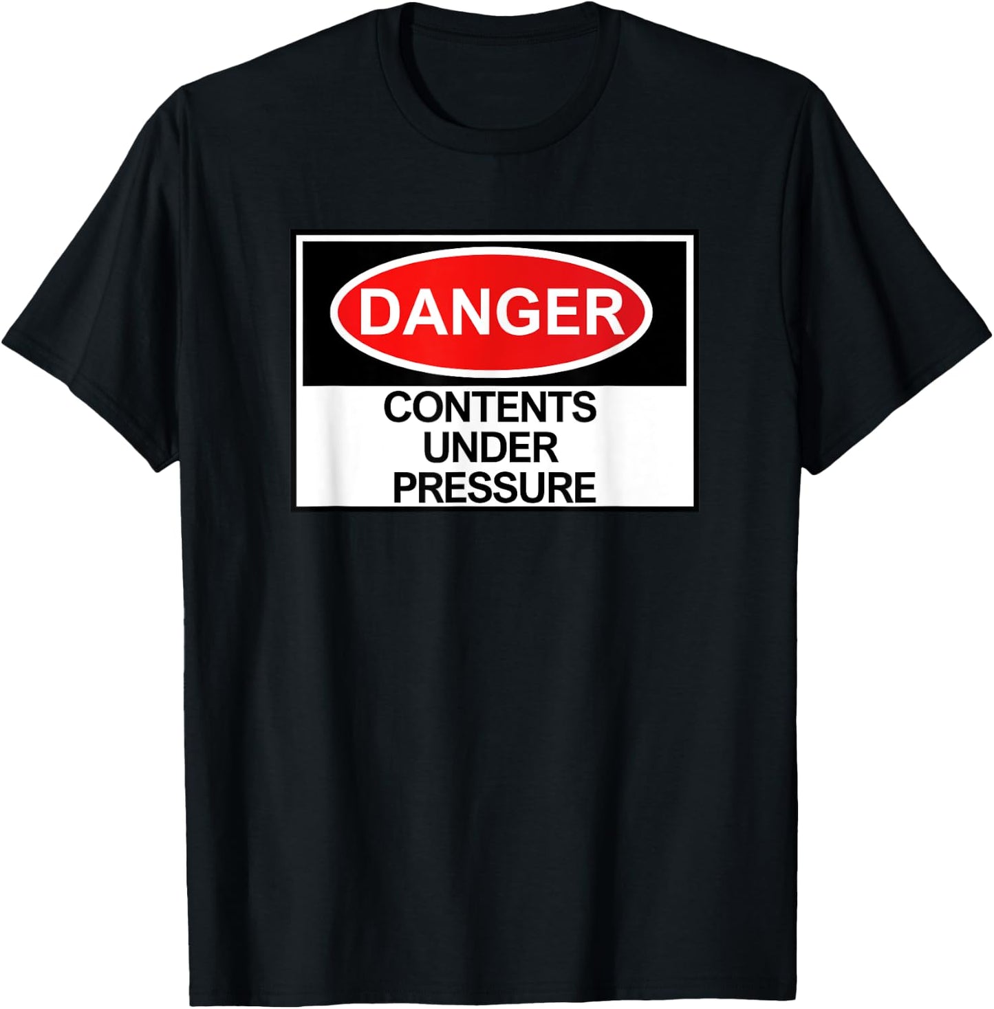 Smooth N Chunky Danger Contents Under Pressure , Small, Black T-Shirt - T-Shirt | Black