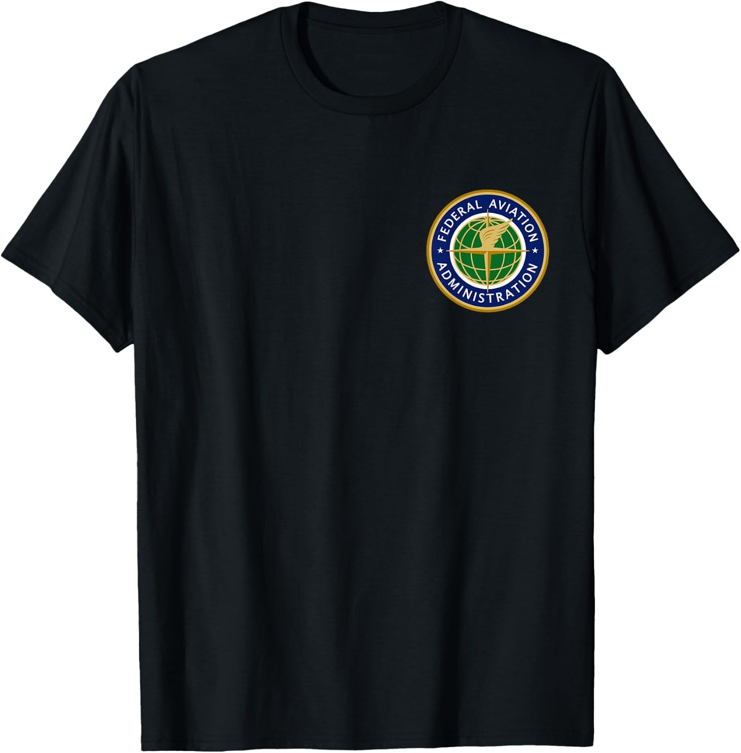 FAA Clothing & Apparel FAA Logo -Adults Black Small T-Shirt - T-Shirt | Black