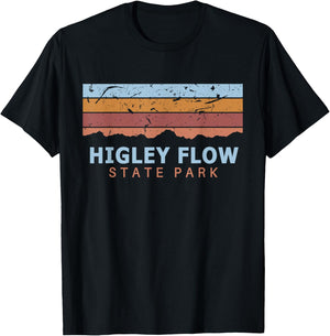 Higley Flow State Park New York Retro Cool T-Shirt - T-Shirt | Black