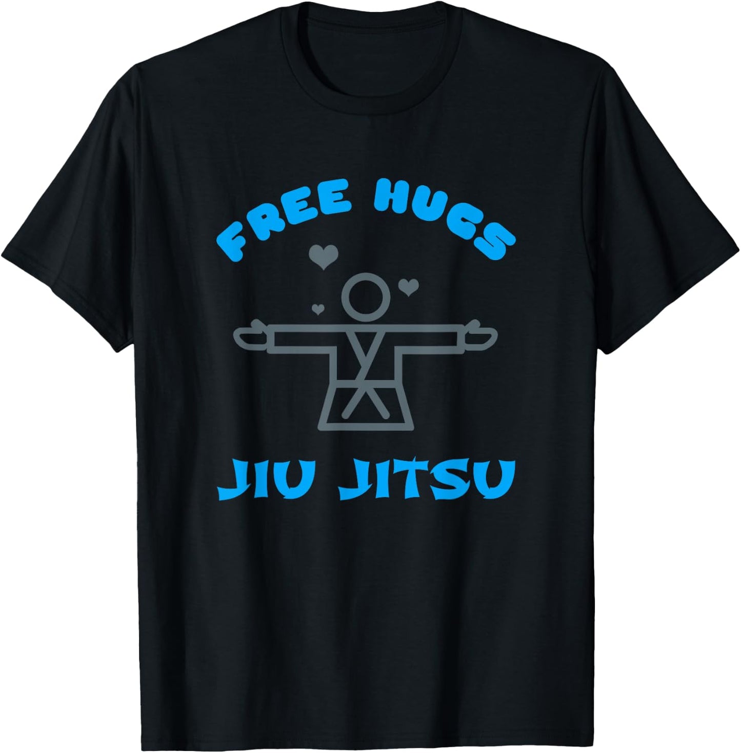 Free Hugs Jiu Jitsu Karate T-Shirt - T-Shirt | Black