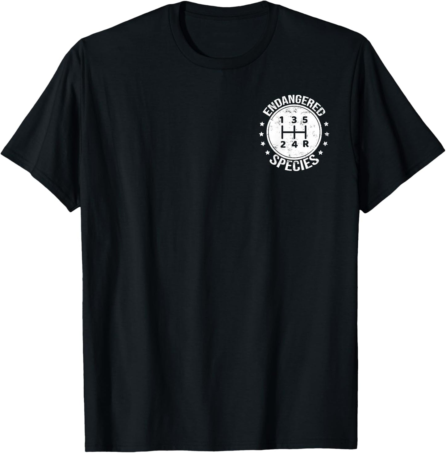 Endangered Specie Gear Shift Manual Transmission Car Lover T-Shirt - T-Shirt | Black
